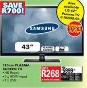 Samsung 110cm Plasma Screen TV (43")