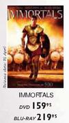 Immortals Blu-Ray