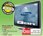 Samsung 81cm LCD TV-32"