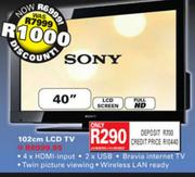 Sony 102cm LCD TV-40"