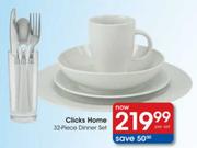 Clicks Home Dinner Set-32 Piece