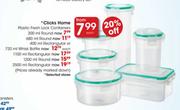 Clicks Home Plastic Fresh Lock Containers Round-680ml