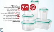 Clicks Home Plastic Fresh Lock Containers Rectanguler-2500ml 