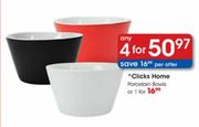 Clicks Home Porcelain Bowls-4's