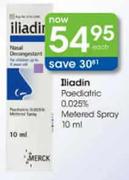 Iliadin Paediatric 0.025% Metered Spray-10ml Each