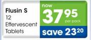 Flusin S Effervescent Tablets-12 Per Pack 