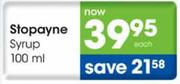 Stopayne Syrup-100ml Each