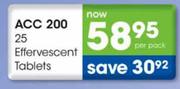 ACC 200 Effervescent Tablets-25 Per Pack
