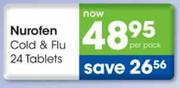 Nurofen Cold & Flu Tablets-24 Per Pack