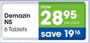 Demazin NS Tablets-6 Per Pack