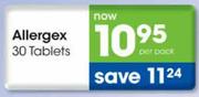 Allergex Tablets-30 Per Pack