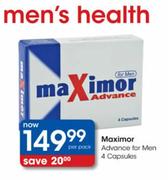 Maximor Advance For Men Capsules-4's