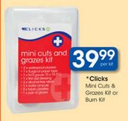 Clicks Mini Cuts & Grazes kit Or Burn Kit