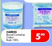 Caress Round Container Cotton Buds-100's