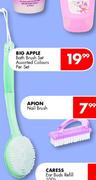 Big Apple Bath Brush Set Assorted Colours-Per Set