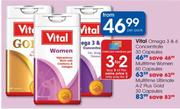 Vital Omega 3 & 6 Concentrate Capsules-30's
