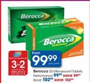 Berocca Effervescent Boost Tablets-20's