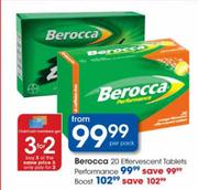 Berocca Effervescent Performance Tablets-20's