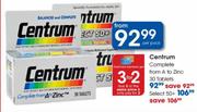 Centrum Complete From A To Zinc Tablets-30's