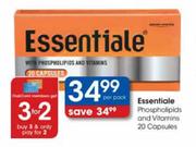 Essentiale Phospholipids & Vitamins Capsules-20's
