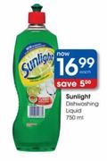 Sunlight Dishwashing Liquid-750ml Each