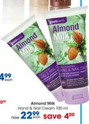 Almond Milk Hand & Nail Cream-100Ml
