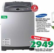 Samsung Silwer Bo-Laai Wasmasjien-13kg(WA13V9XIP)