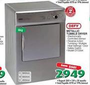 Defy Metallic Tumble Dryer-6kg 