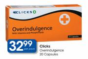 Clicks Overindulgence Capsules-20's