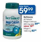 Bettaway Mega Calcium 600mg Tablets-60's