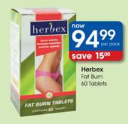  Herbex Fat Burn Tablets-60's 