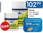 Revite Flax Seed Oil Softgels-90's