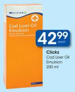 Clicks Cod Liver Oil Emulsion-200ml Each