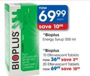 Bioplus Energy Syrup-500ml
