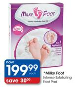 Milky Foot Intense Exfoliating Foot Pad Each
