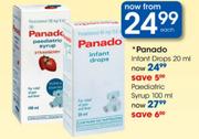 Panado Infant Drops-20ml Each