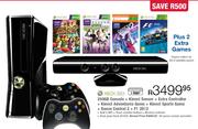 XBox 360 250GB Console+Kinect Sensor+Extra Controller+Kinect Adventures Game+Kinect Sports Game+Danc