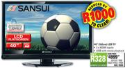 Sansui LCD Flatscreen TV-40"(102Cm)