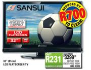 Sansui HD Flatscreen LCD TV-32" (81cm)