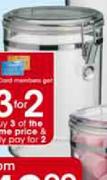 Clicks Home Acrylic Canister-Medium