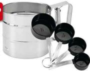 Clicks Home 4 Piece Plastic & Stainless Steel Measuring Cup