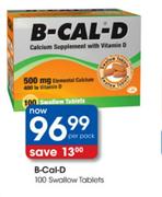 B-Cal-D 100 Swallow Tablets