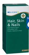 Clicks Hair,Skin & Nails-120 Tablets
