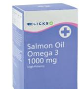 Clicks Salmon Oil Omega 3 1000mg-300 Capsules