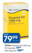 Clicks Flaxseed Oil 1000mg-90 Capsules
