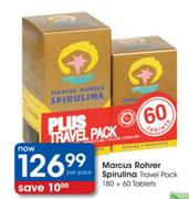 Marcus Rohrer Spirulina Travel Pack-180+60 Tablets