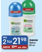 Garnier Roll-On-2x50ml