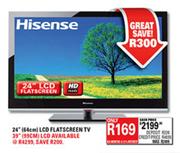 Hisense 39"(99cm) LCD Flatscreen TV