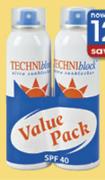 Techniblock SPF 40 Value Pack-2x150ml Each