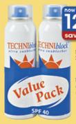 Techniblock SPF 40 Spray-150ml Each